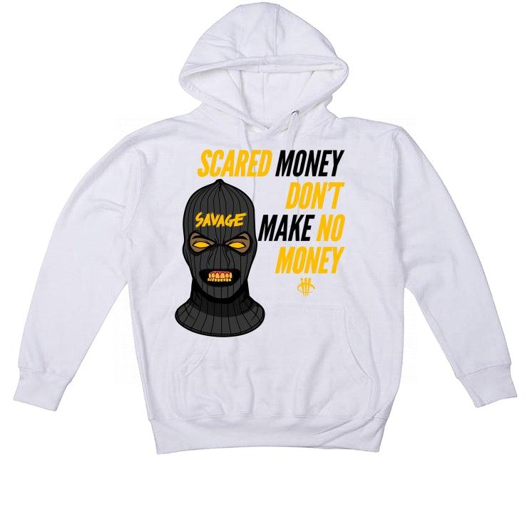 Nike dunk low "goldenrod" White T-Shirt (Scared money) - illCurrency Sneaker Matching Apparel