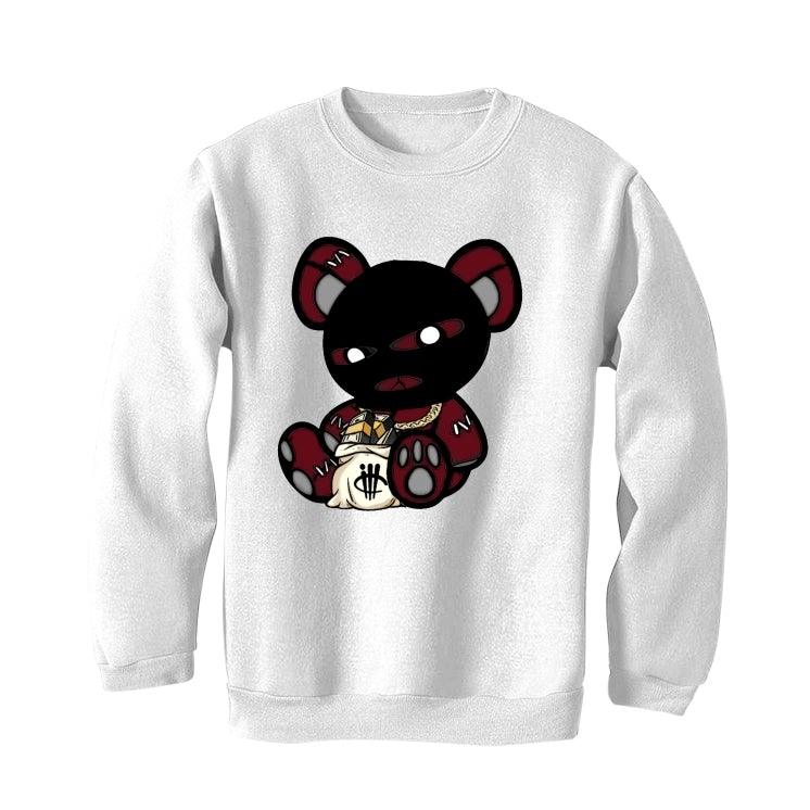 Air Jordan 8 WMNS Burgundy White T-Shirt (Masked Teddy) - illCurrency Sneaker Matching Apparel