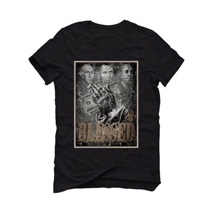 Off-White x Air Jordan 4 SP WMNS Sail Black T-Shirt (BLESSED FORTUNE) - illCurrency Sneaker Matching Apparel