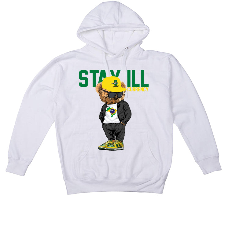 Nike Dunk Low “Reverse Brazil” White T-Shirt (Stay ill Bear)
