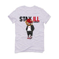 Air Jordan 6 “Carmine” 2021 White T-Shirt (Stay ill Bear) - illCurrency Sneaker Matching Apparel
