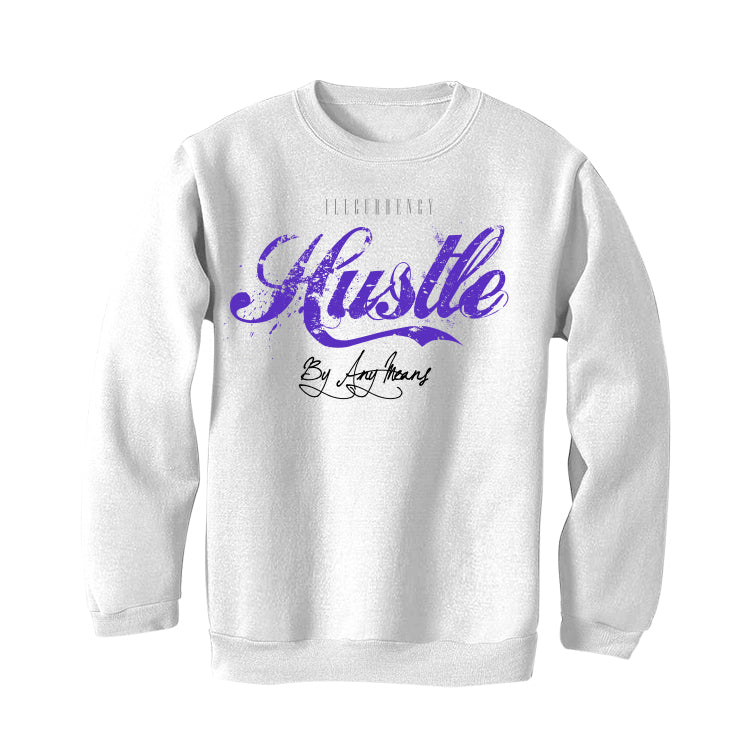 Air Jordan 5 “Concord” White T-Shirt (Hustle By Any Means)