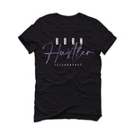 Air Jordan 7 GS “Barely Grape” Black T-Shirt (Born Hustler)