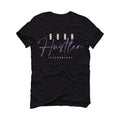 Air Jordan 7 GS “Barely Grape” Black T-Shirt (Born Hustler)