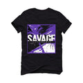 Air Jordan 13 “Court Purple” Black T-Shirt (SAVAGE) - illCurrency Sneaker Matching Apparel