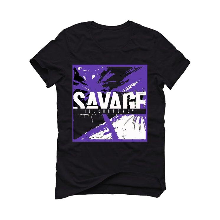 Air Jordan 13 “Court Purple” Black T-Shirt (SAVAGE) - illCurrency Sneaker Matching Apparel