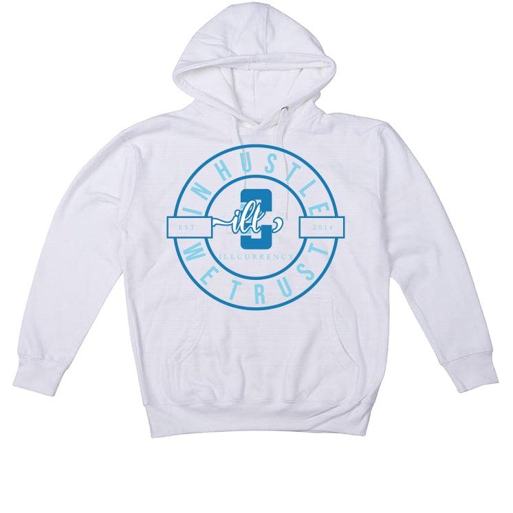 Nike Dunk Low "Dark Marina Blue" White T-Shirt (In Hustle We Trust) - illCurrency Sneaker Matching Apparel