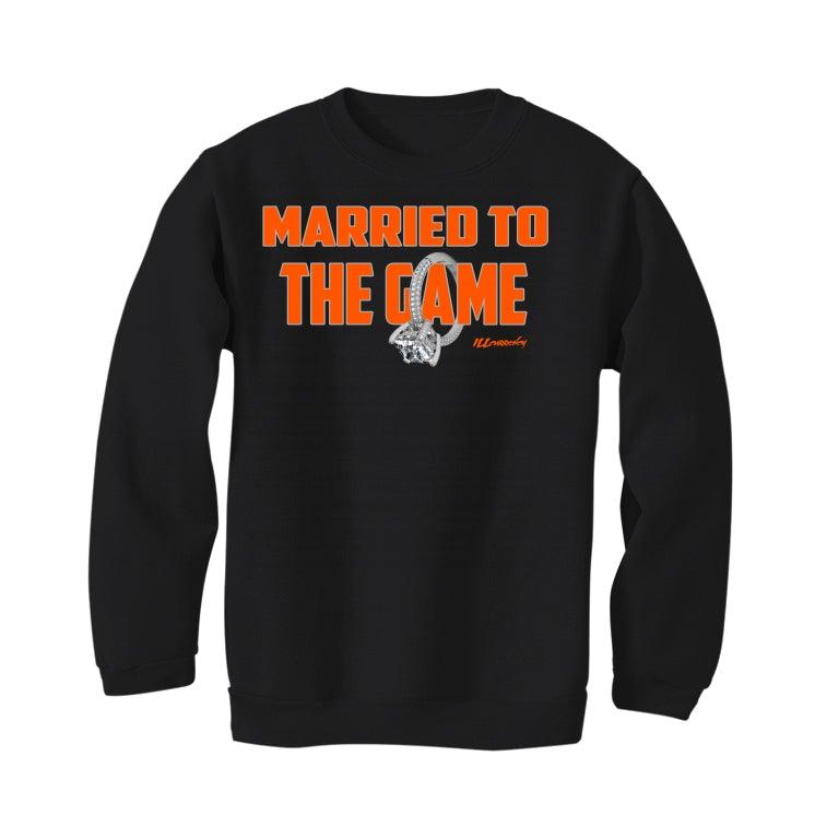 Air Jordan 1 High OG “Electro Orange” 2021 Black T-Shirt (Married to the game) - illCurrency Sneaker Matching Apparel