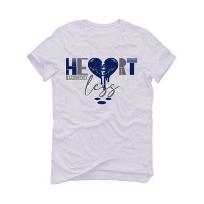 Air Jordan 4 “Midnight Navy” White T-Shirt (Heartless)