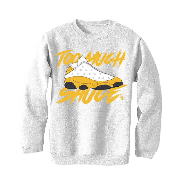 The Air Jordan 13 “Del Sol” White T-Shirt (too  much sauce)