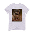 Air Jordan 1 Mid Hits The Trail With Earthy Brown( CHOCOLATE) White T-Shirt (PACINO) - illCurrency Sneaker Matching Apparel