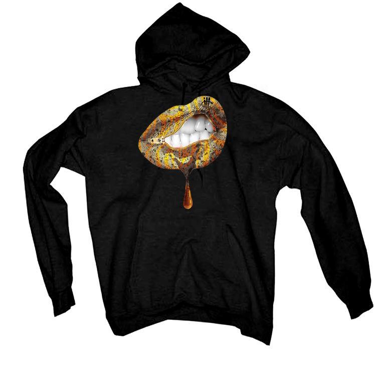 Air Jordan 1 Retro High OG “Pollen” 2021 Black T-Shirt (LIPS UNSEALED) - illCurrency Sneaker Matching Apparel