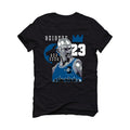 Air Jordan 13 "Brave Blue" 2022 | illCurrency Black T-Shirt (The Goat)