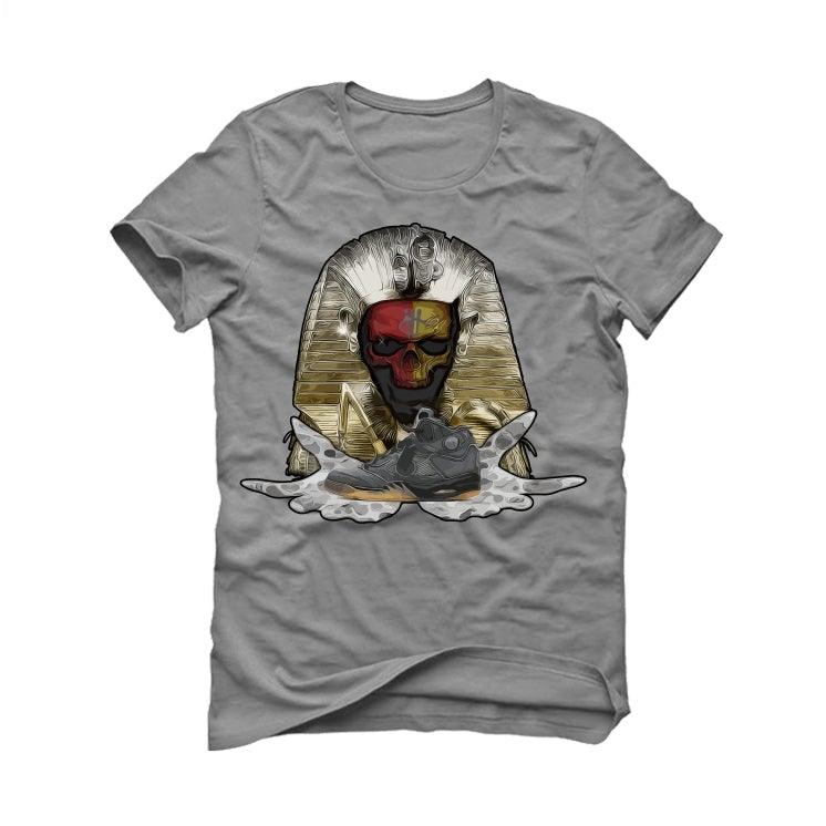 Jordan 5 Retro Off-White Black Grey T-Shirt (EGYPT DRIP) - illCurrency Sneaker Matching Apparel