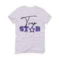 Air Jordan 1 Retro High OG “Court Purple” White T-Shirt (Trap Star) - illCurrency Sneaker Matching Apparel