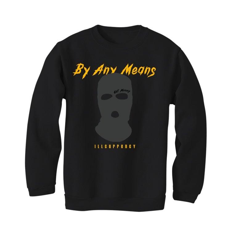 Air Jordan 9 Dark Charcoal University Gold Black T-Shirt (By any means) - illCurrency Sneaker Matching Apparel