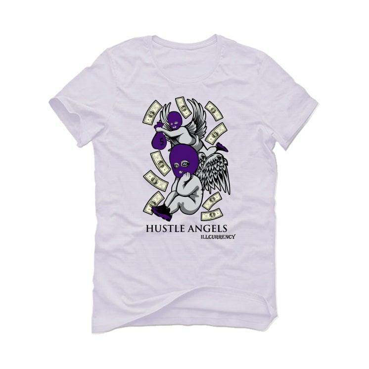 Air Jordan 13 “Court Purple” White T-Shirt (angels) - illCurrency Sneaker Matching Apparel