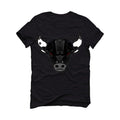 Air Jordan 4 Black Cat "2020" Black T-Shirt (Bulls head kicks) - illCurrency Sneaker Matching Apparel