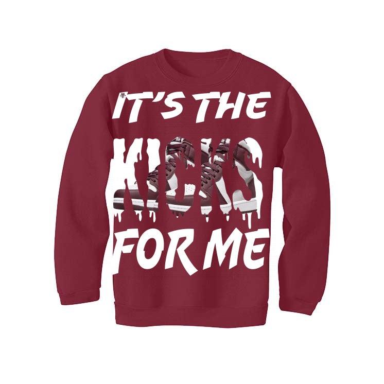 Air Jordan 1 High “Bordeaux” 2021 Maroon T-Shirt (It’s The Kicks For Me) - illCurrency Sneaker Matching Apparel