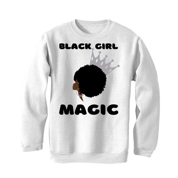 Air Jordan 11 Retro 'Cool Grey' 2021 White T-Shirt (Black Girl Magic) - illCurrency Sneaker Matching Apparel