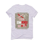 Air Jordan 5 GS Pink Foam White T-Shirt (Cut from a different cloth) - illCurrency Sneaker Matching Apparel
