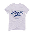 Air Jordan 4 “Midnight Navy” White T-Shirt (Authentic)