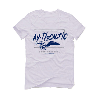 Air Jordan 4 “Midnight Navy” White T-Shirt (Authentic)