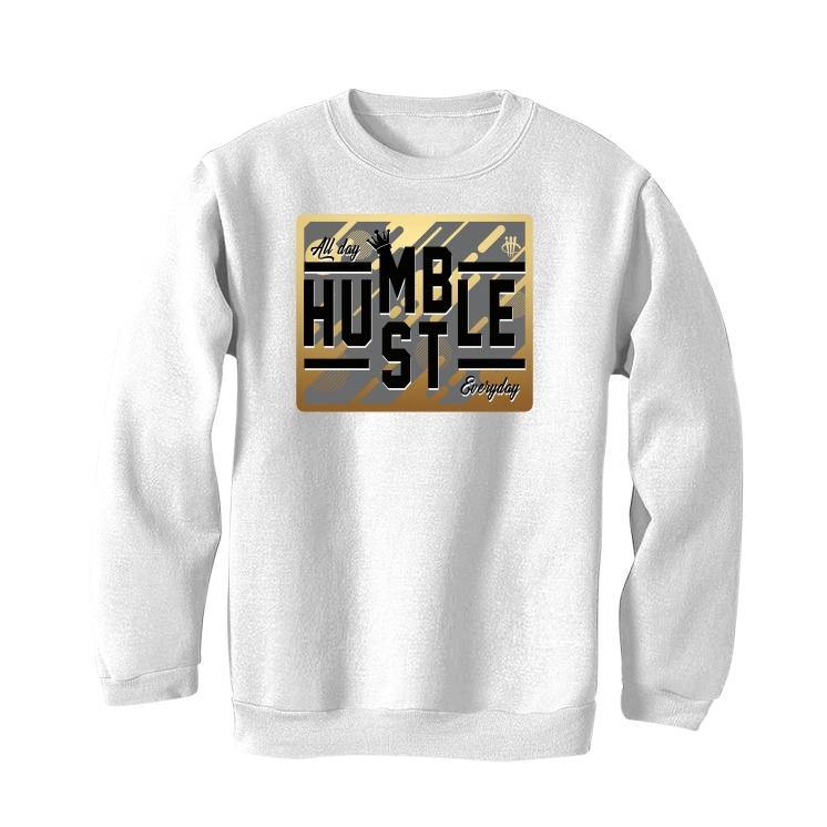 Air Jordan 1 Mid SE “Metallic Gold” 2020 White T-Shirt (ALWAYS HUSTLE) - illCurrency Sneaker Matching Apparel