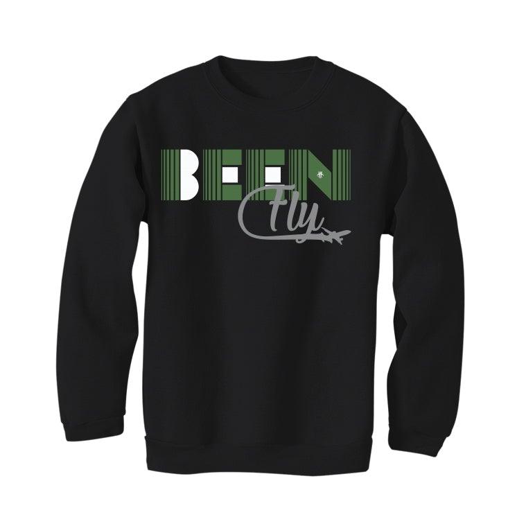 AIR JORDAN 1 ZOOM ZEN GREEN Black T-Shirt (Been FLy) - illCurrency Sneaker Matching Apparel