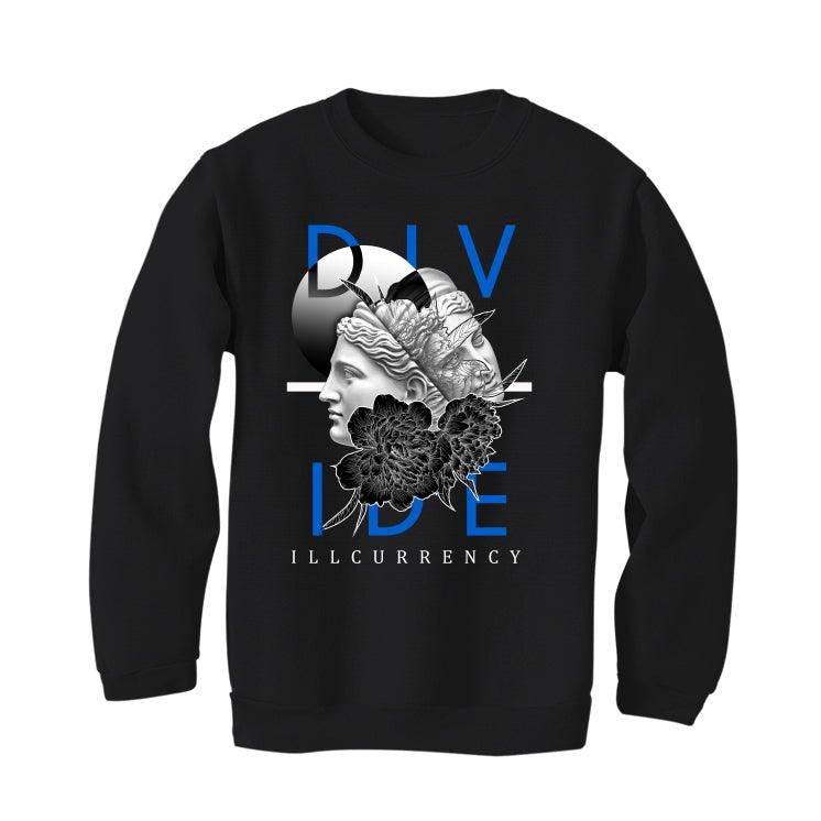 Air Jordan 5 “Racer Blue” Black T-Shirt (Divide) - illCurrency Sneaker Matching Apparel