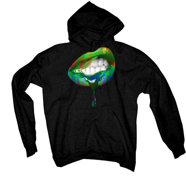 J Balvin x Air Jordan 1 Retro High OG Black T-Shirt (lips unsealed) - illCurrency Sneaker Matching Apparel