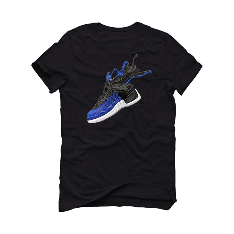 Air Jordan 12 WMNS “Hyper Royal” Black T-Shirt (HYPER SPLASH)