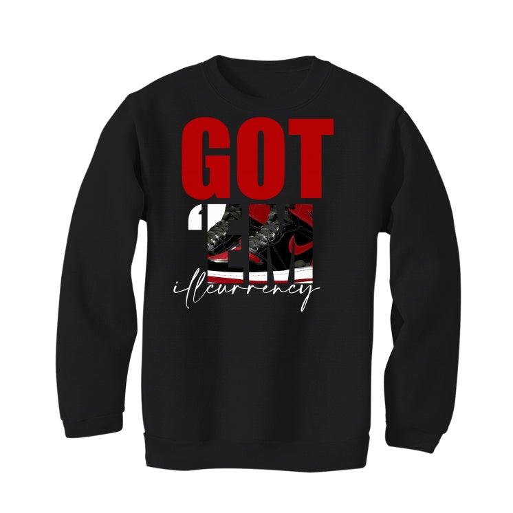 Air Jordan 1 “Bred Patent” Black T-Shirt (Got Em) - illCurrency Sneaker Matching Apparel