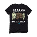 Air Jordan 9 “Olive Concord” Black T-Shirt (RAGS TO RICHES)