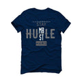 Air Jordan 3 “Midnight Navy/Cement Grey” 2021 Navy Blue T-Shirt (Stay Humble Hustle Hard) - illCurrency Sneaker Matching Apparel