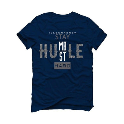 Air Jordan 3 “Midnight Navy/Cement Grey” 2021 Navy Blue T-Shirt (Stay Humble Hustle Hard)
