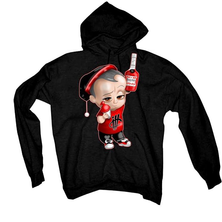 Air Jordan 13 Flint Red 2021 Black T-Shirt (Henny baby) - illCurrency Sneaker Matching Apparel