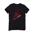 Air Jordan 4 “Red Thunder” Black T-Shirt (RED THUNDER SPLASH) - illCurrency Sneaker Matching Apparel