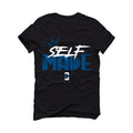 Air Jordan 13 "Brave Blue" 2022 | illCurrency Black T-Shirt (Self Made)