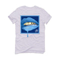 Air Jordan 1 high OG “University Blue” 2021 White T-Shirt (lipstick) - illCurrency Sneaker Matching Apparel