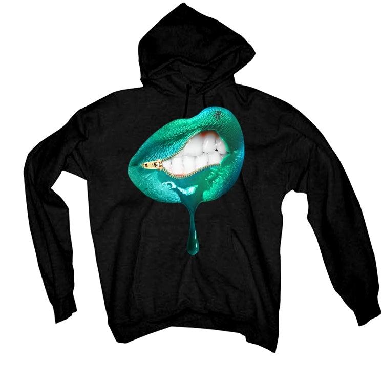 Air Jordan 5 Retro "Island Green" 2019 Black T-Shirt (LIPS UNSEALED) - illCurrency Sneaker Matching Apparel