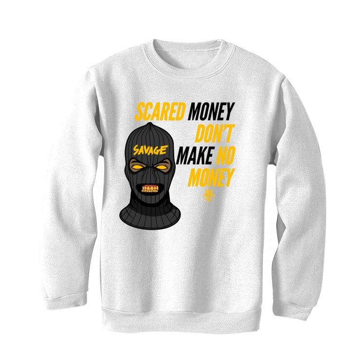 Nike dunk low "goldenrod" White T-Shirt (Scared money) - illCurrency Sneaker Matching Apparel