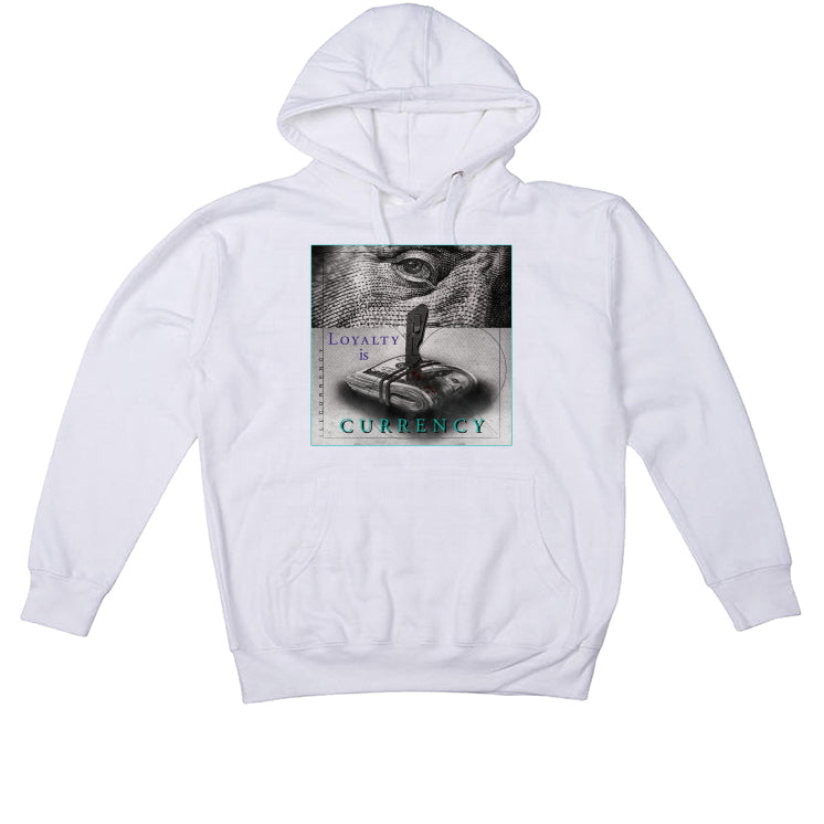 Air Jordan 1 Mid Black Grape | ILLCURRENCY White Hoodies