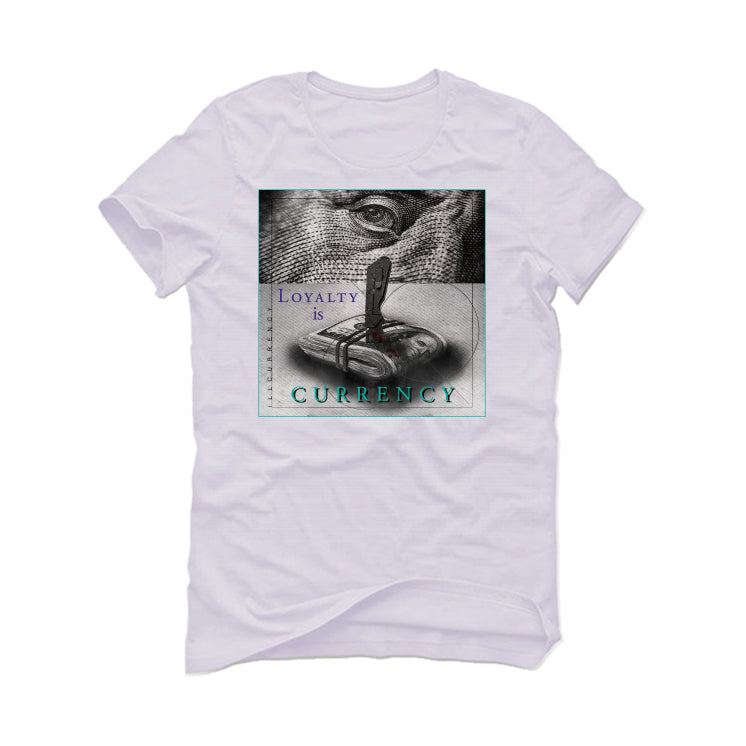 Air Jordan 1 Mid Black Grape | ILLCURRENCY White T-Shirt