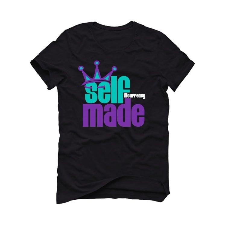 Air Jordan 5 "Alternate Grape" Black T-Shirt (Self Made illcurrency) - illCurrency Sneaker Matching Apparel