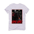 Air Jordan 5 OG Fire Red Silver Tongue 2020 White T-Shirt (GANG GANG) - illCurrency Sneaker Matching Apparel