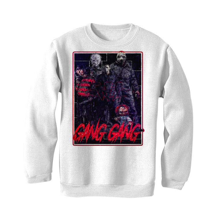 Supreme x Nike SB Dunk High “Navy/Red” White T-Shirt (GANG GANG)
