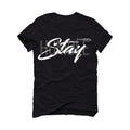 Air Jordan 4 Black Cat "2020" Black T-Shirt (Stay Humble) - illCurrency Sneaker Matching Apparel