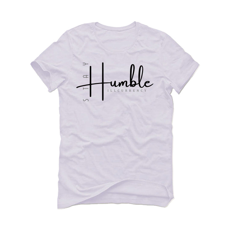 Air Jordan 4 “Military Black” | illcurrency White T-Shirt (Stay Humble)