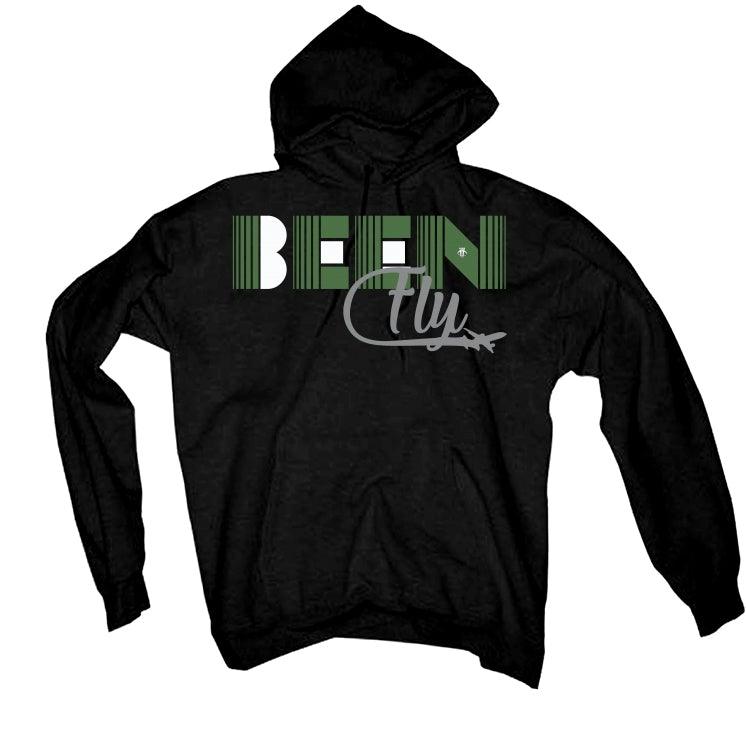 AIR JORDAN 1 ZOOM ZEN GREEN Black T-Shirt (Been FLy) - illCurrency Sneaker Matching Apparel